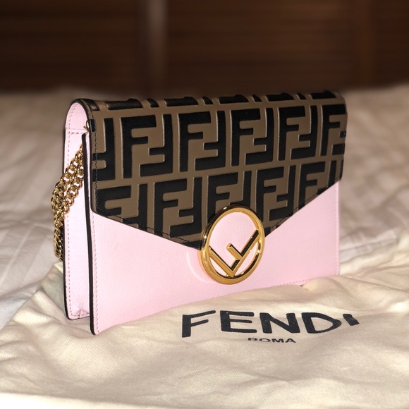 Fendi Handbags - Fendi Mini Bag - Wallet on a Chain - Light Pink